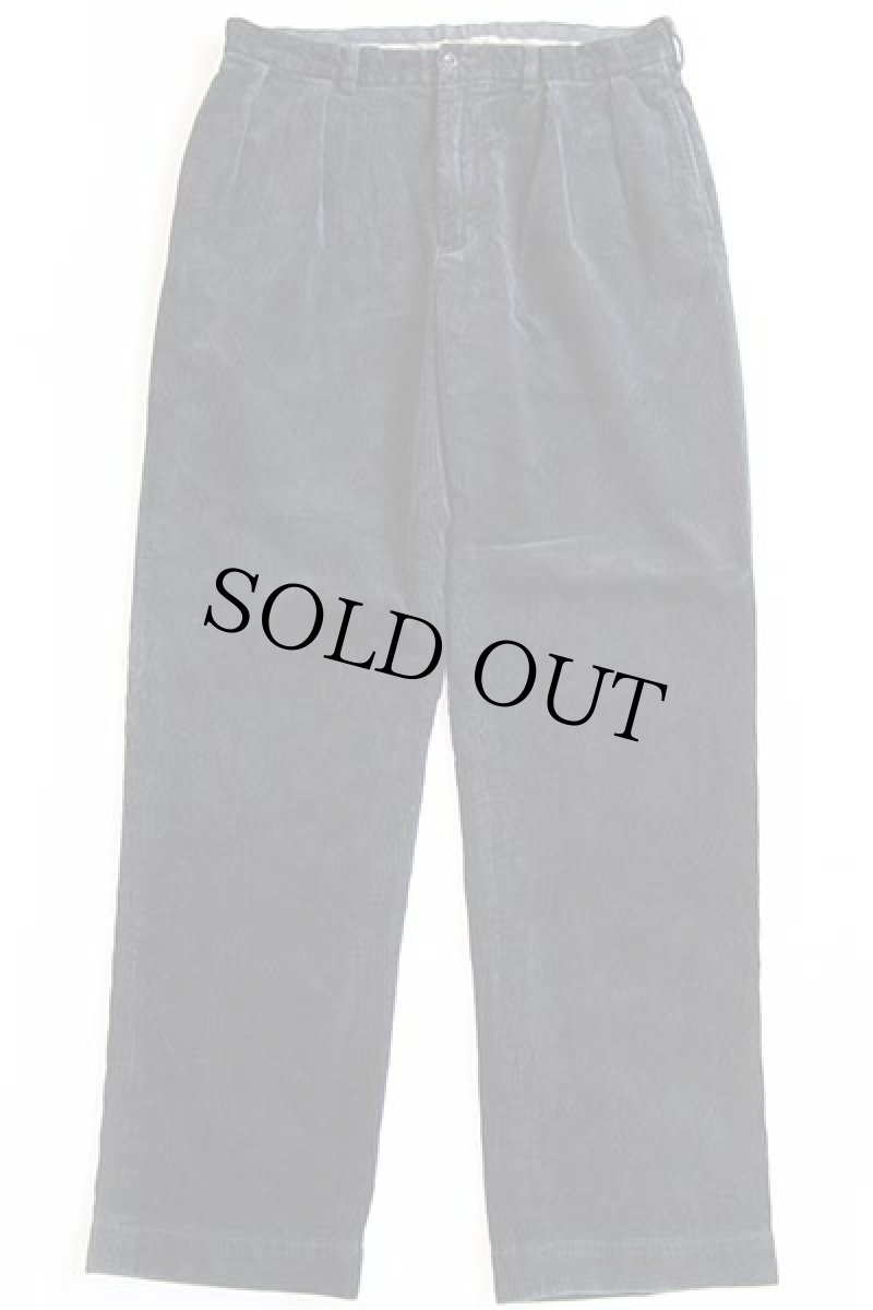 画像2: ポロ ラルフローレン ANDREW PANT ツータック 太畝 コーデュロイパンツ 黒 w36 L34★スラックス (2)