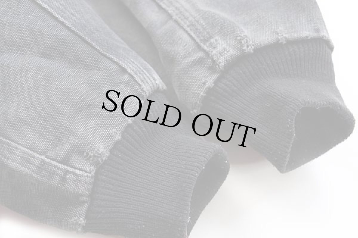 画像8: 80s USA製 carharttカーハート キルティングライナー ダック地 アクティブジャケット パーカー 黒 M (8)