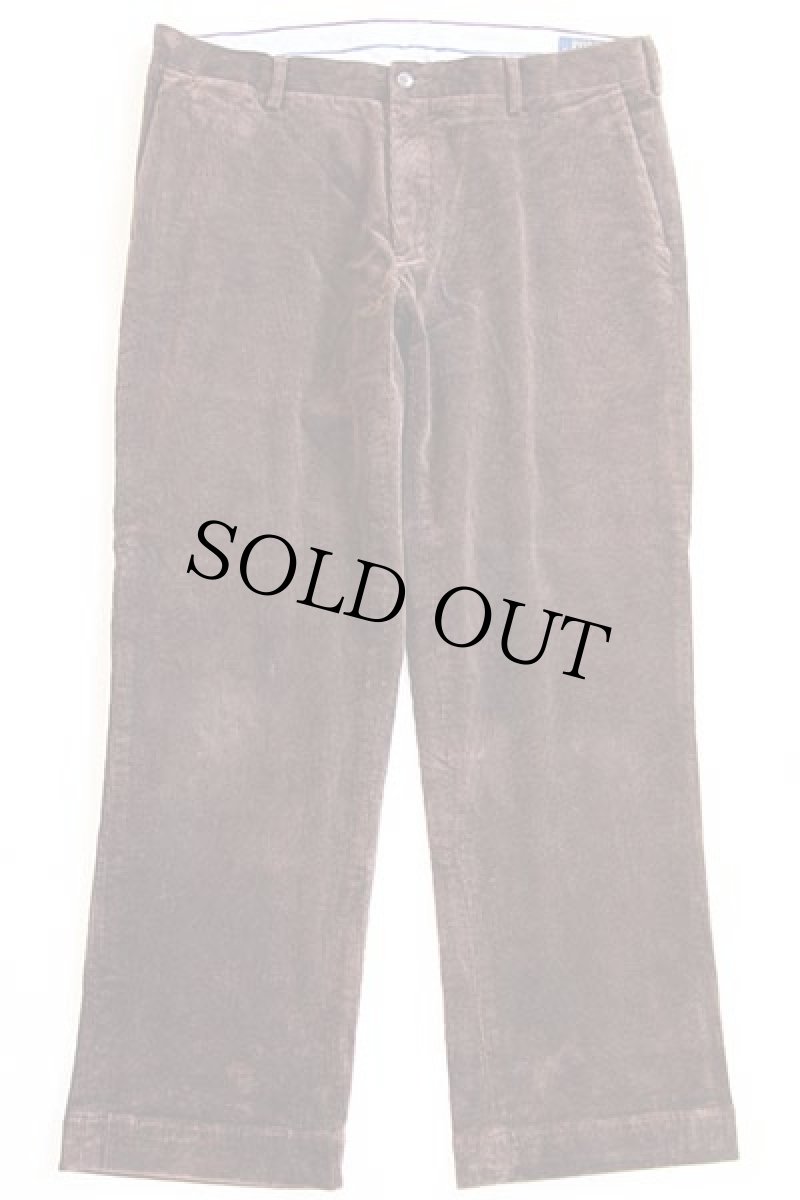 画像2: ポロ ラルフローレン 太畝 コーデュロイパンツ 焦げ茶 w36★スラックス (2)