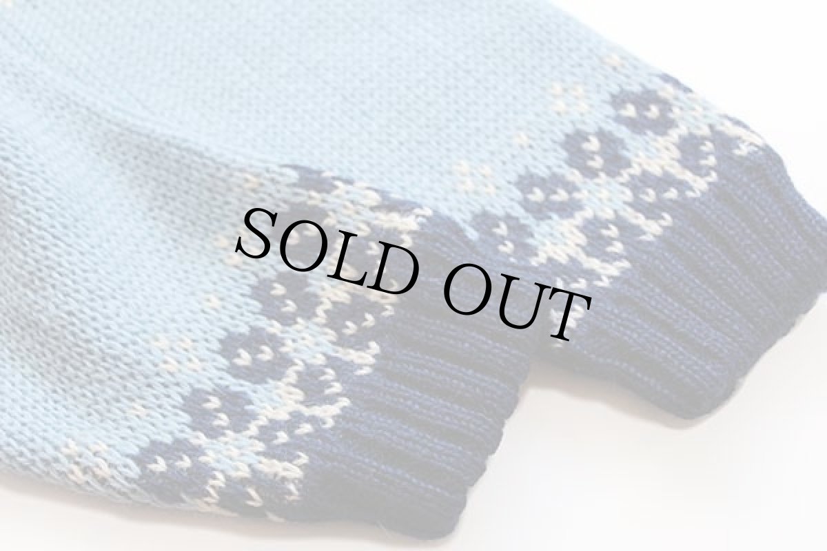 画像6: ノルウェー製 FJORD FASHION ノルディック柄 チロリアンテープ ウールニット カーディガン 44 (6)