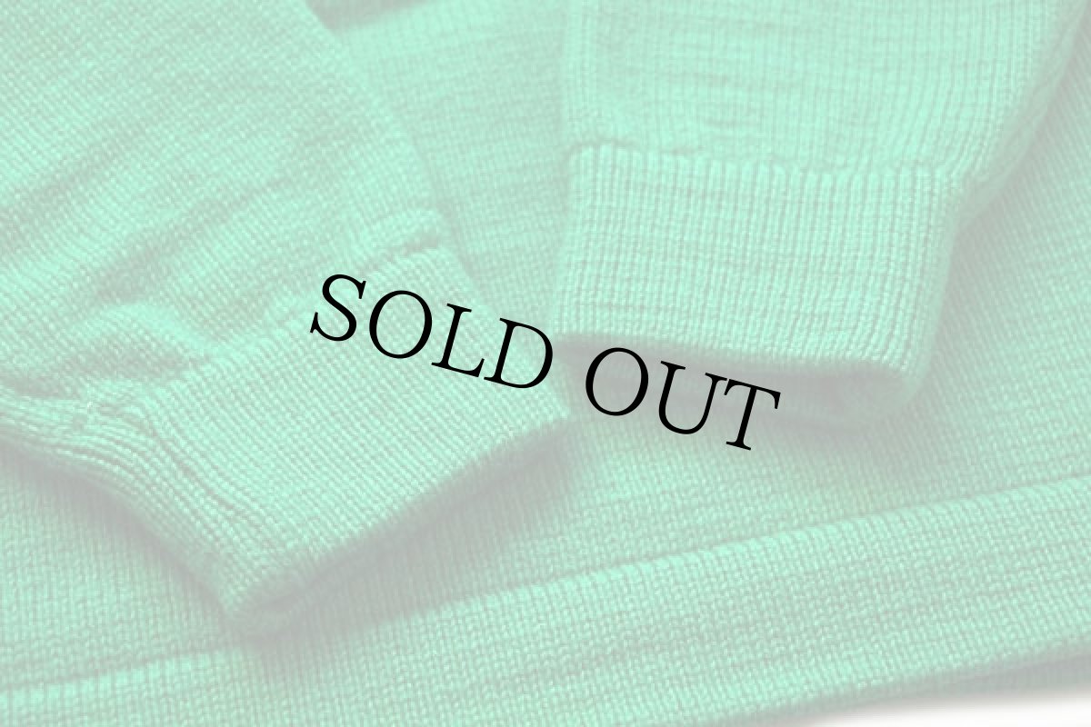 画像6: 70s Vermont Originals クジラ柄 ウール ハンドニット セーター 緑 (6)