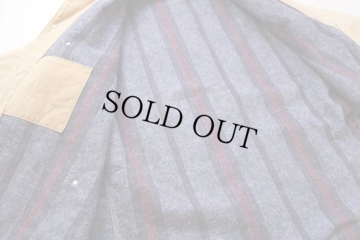 画像4: 80s carharttカーハート ブランケットライナー ダック地 チョアコート カバーオール 茶 (4)