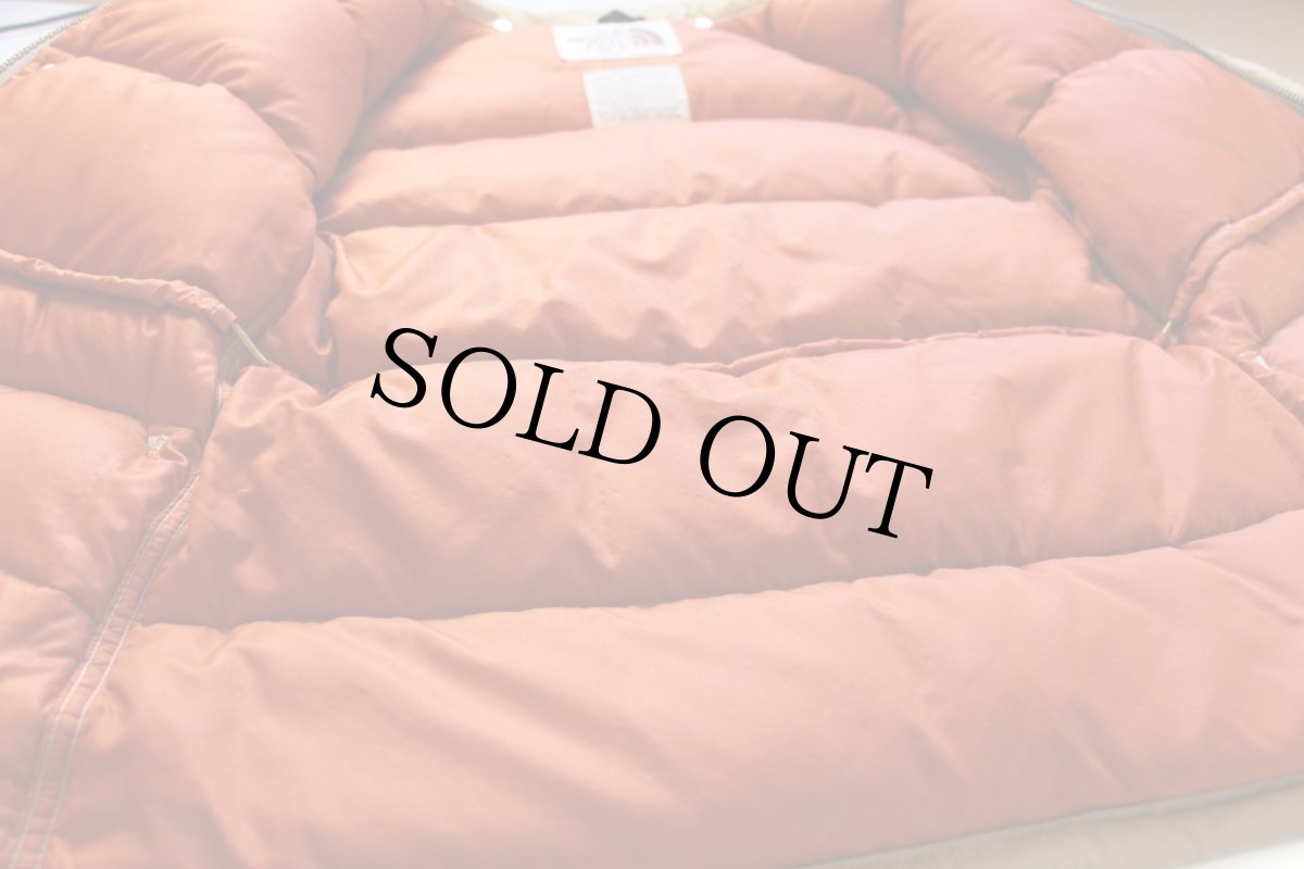 画像5: 80s USA製 THE NORTH FACEノースフェイス 茶タグ ダウンジャケット タン (5)