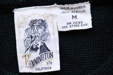 画像4: 70s KENNINGTONケニントン ミッキー&ミニー マウス スキー 刺繍 アクリルニット セーター (4)