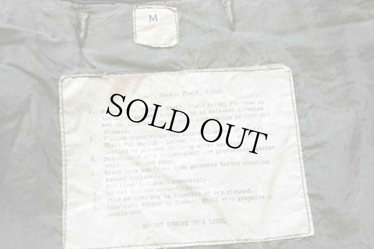 画像5: 50s 米軍 U.S.ARMY M-51 フィールドジャケット ウールパイル ライナー M (5)