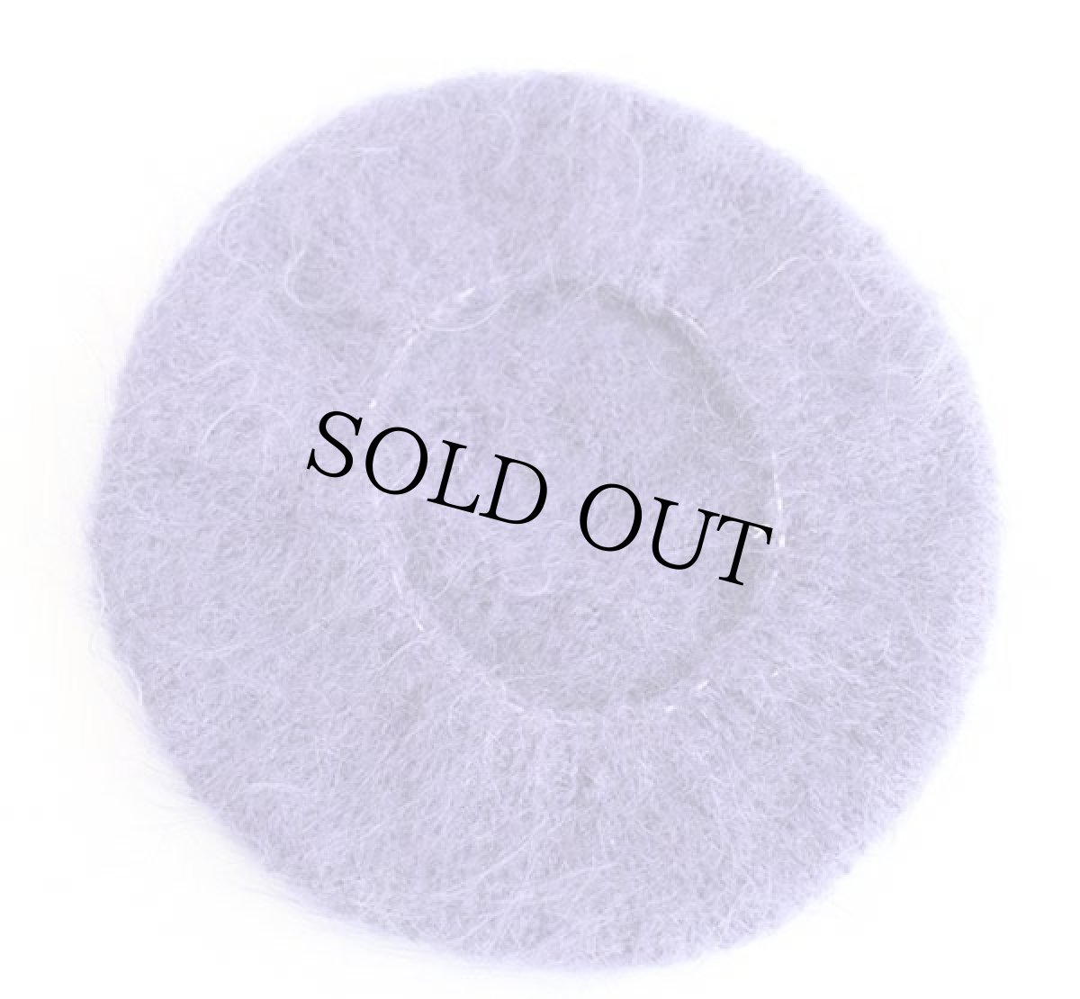 画像4: ビンテージ ハンドメイド モヘヤ ニット ベレー帽 紫 (4)