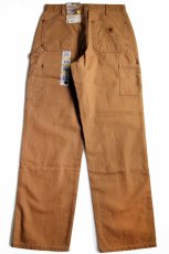 画像3: 未使用★メキシコ製 carharttカーハート ダック地 ダブルニー ペインターパンツ 茶 w32 L32 (3)