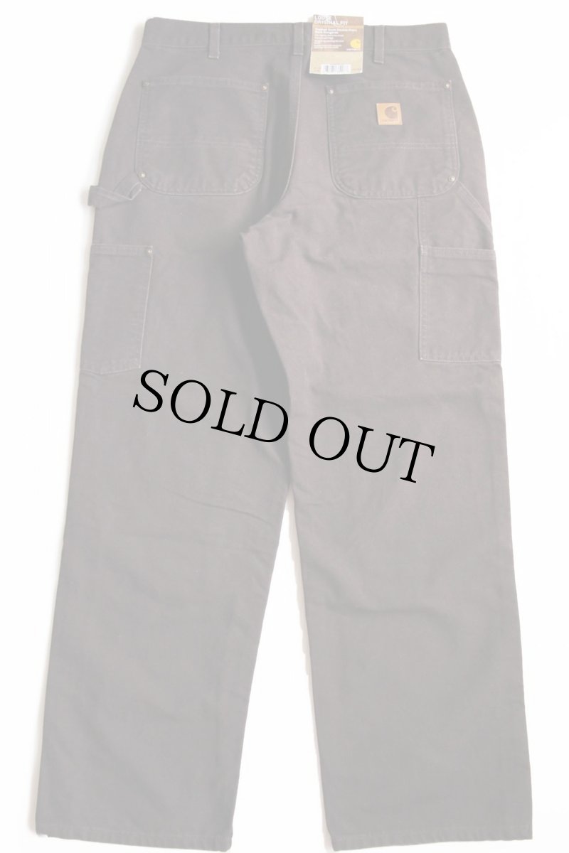 画像3: 未使用★メキシコ製 carharttカーハート ダック地 ダブルニー ペインターパンツ 焦げ茶 w32 L30 (3)