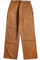 画像2: 未使用★メキシコ製 carharttカーハート ダック地 ダブルニー ペインターパンツ 茶 w32 L32 (2)