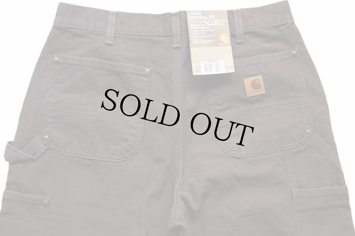 画像5: 未使用★メキシコ製 carharttカーハート ダック地 ダブルニー ペインターパンツ 焦げ茶 w32 L30 (5)