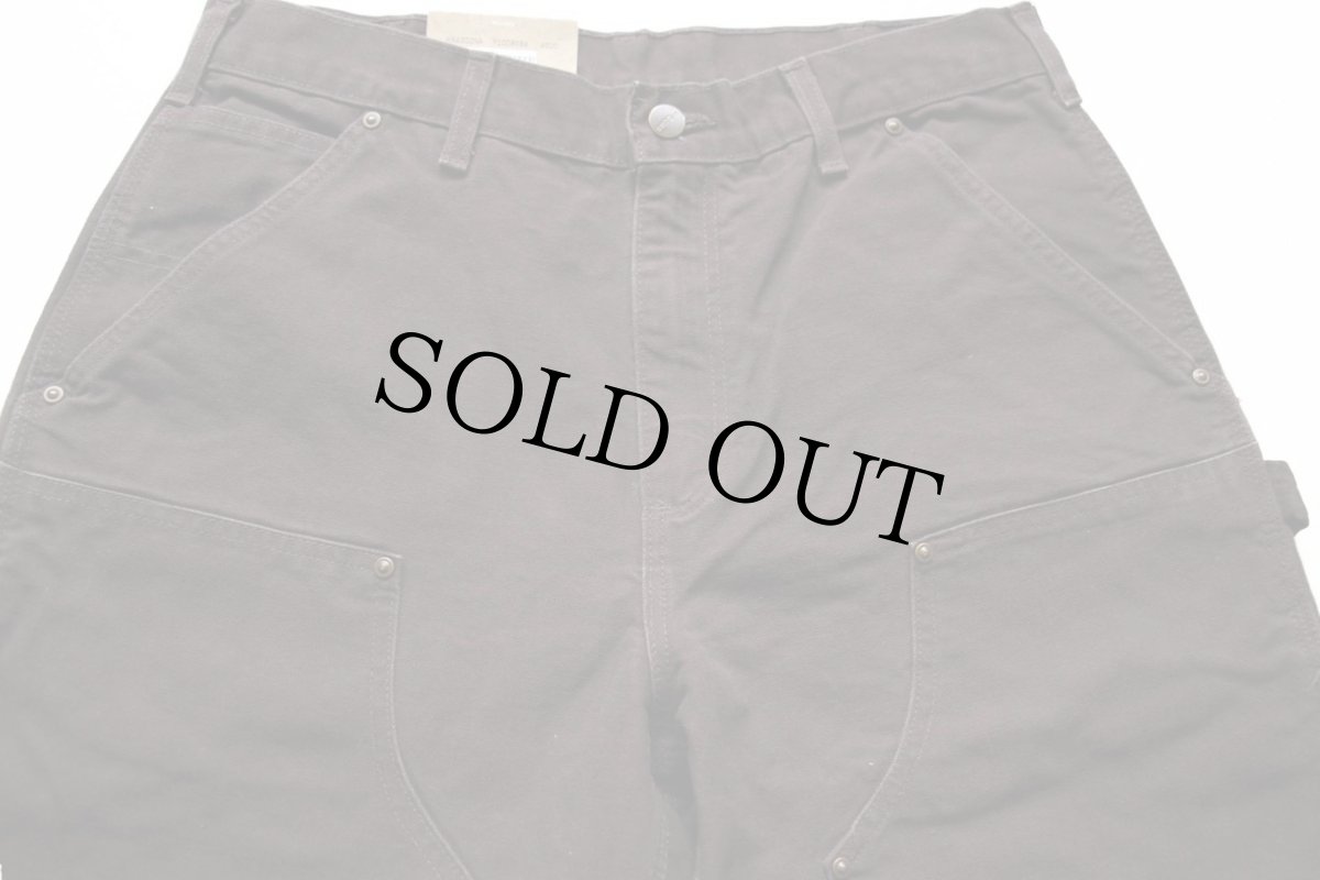 画像4: 未使用★メキシコ製 carharttカーハート ダック地 ダブルニー ペインターパンツ 焦げ茶 w32 L30 (4)