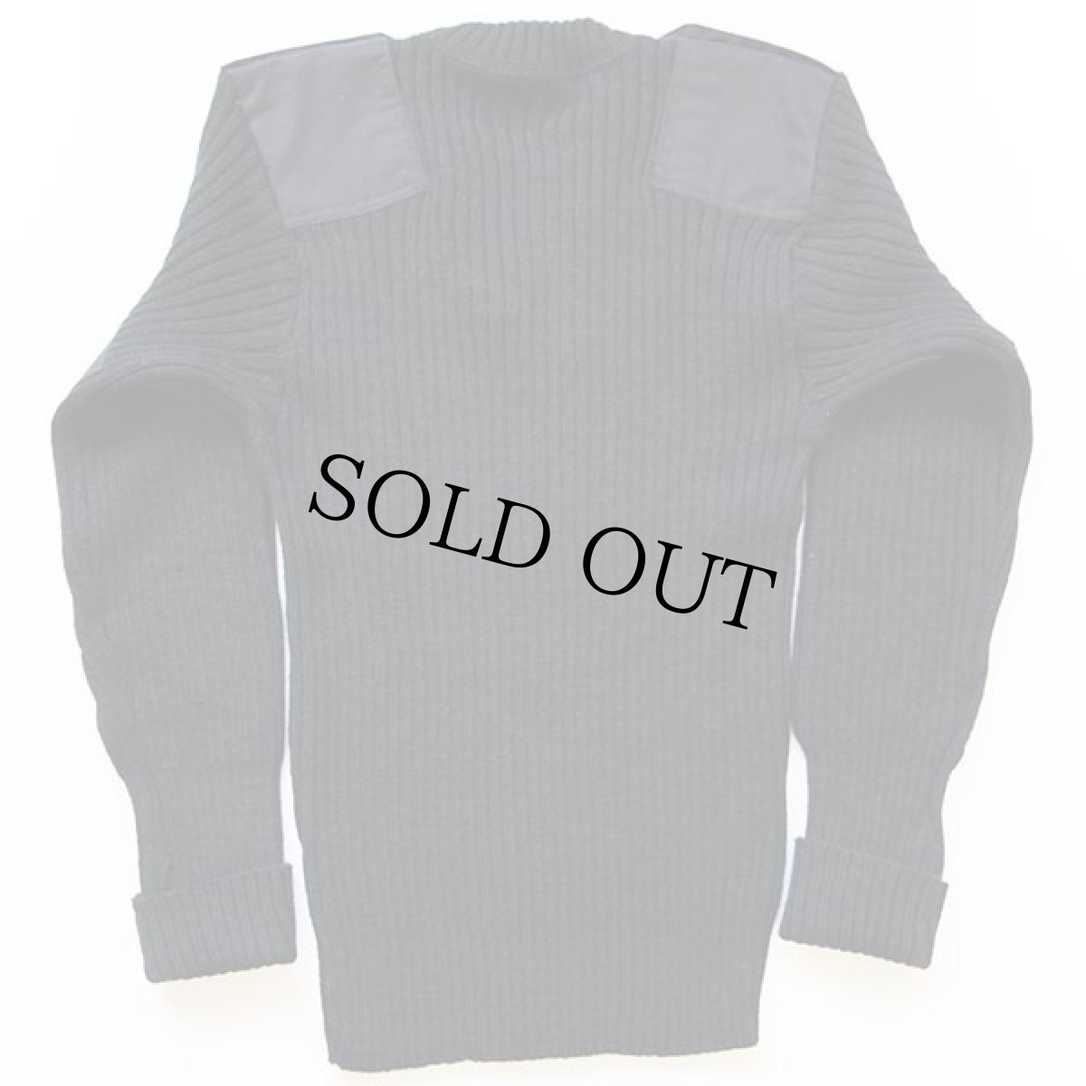 画像2: USA製 JACK YOUNG Vネック ウールニット コマンドセーター 黒 40 (2)