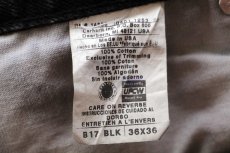 画像6: 00s USA製 carharttカーハート ブラック デニムパンツ w36 L36 (6)