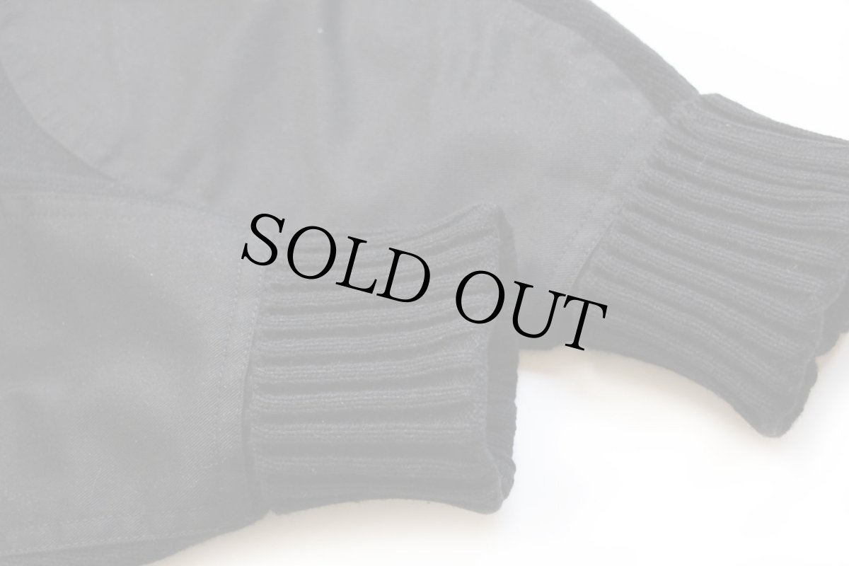 画像6: 英国製 Citadel Vネック アクリルニット コマンドセーター 黒 L (6)