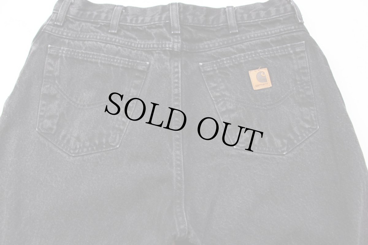 画像5: 00s USA製 carharttカーハート ブラック デニムパンツ w36 L36 (5)