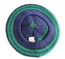 画像4: ビンテージ スコットランド製 ブラックウォッチ ウールニット ベレー帽 (4)
