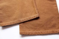画像7: 未使用★メキシコ製 carharttカーハート ダック地 ダブルニー ペインターパンツ 茶 w32 L32 (7)