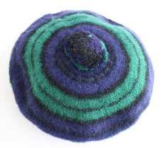 画像3: ビンテージ スコットランド製 ブラックウォッチ ウールニット ベレー帽 (3)