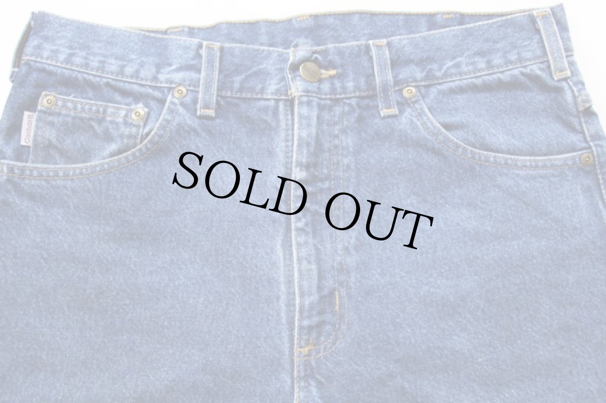 画像4: 90s carharttカーハート デニムパンツ w34 (4)