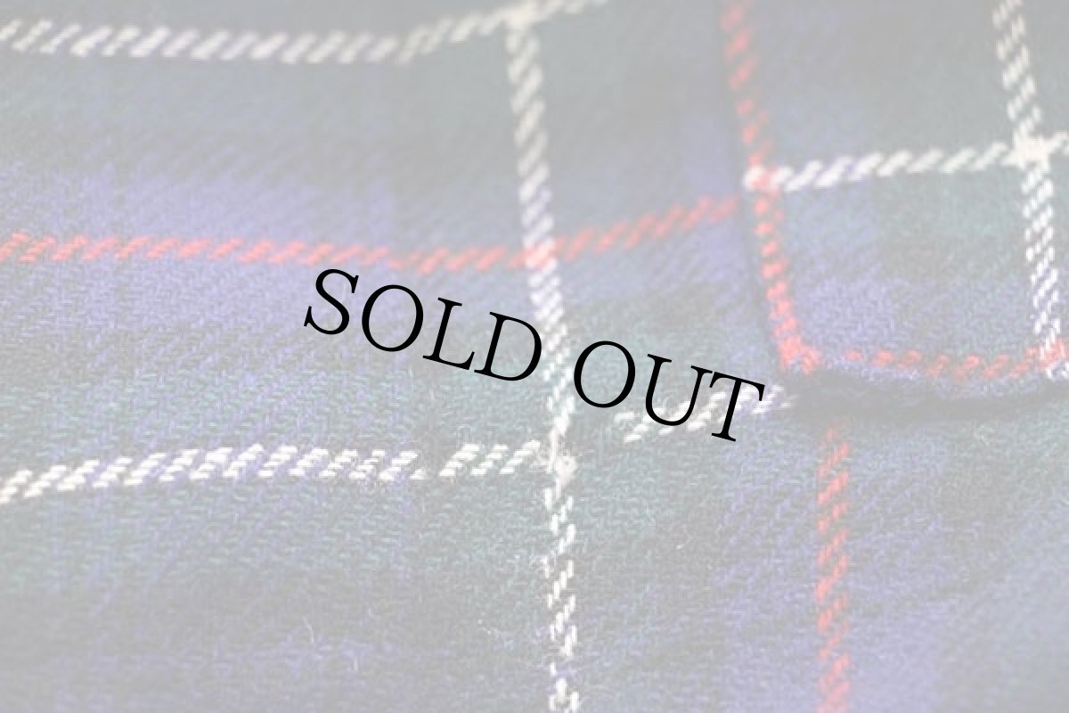 画像7: 60s 英国製 タータンチェック ショールカラー ウールガウン (7)