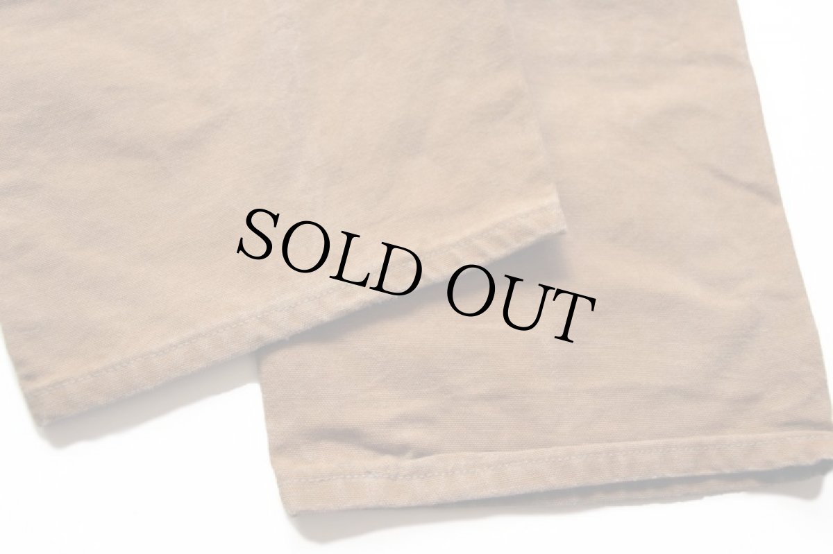 画像8: 90s USA製 carharttカーハート ダック地 ダブルニー ペインターパンツ 茶 w44 L28 (8)