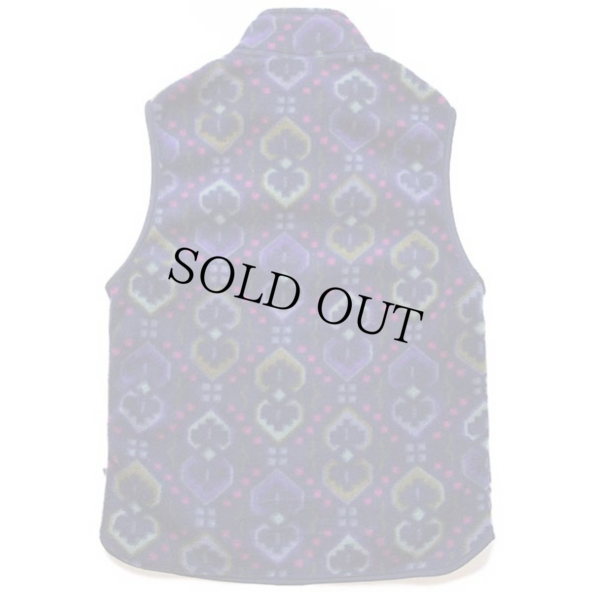 画像2: 90s USA製 patagoniaパタゴニア タペストリー 総柄 フリースベスト S (2)