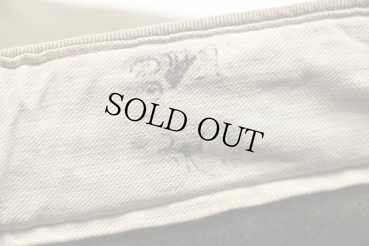 画像6: 40s 米軍 U.S.ARMY ウールライナー ダブルステッチ コットン チノパン カーキ w34 L30 (6)