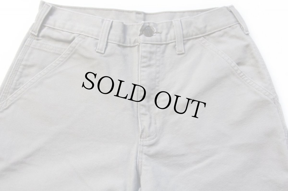 画像4: carharttカーハート ダック地 ペインターパンツ デザート グレー w29 L32 (4)