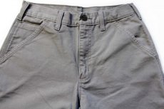 画像4: carharttカーハート ダック地 ペインターパンツ デザート グレー w29 L32 (4)