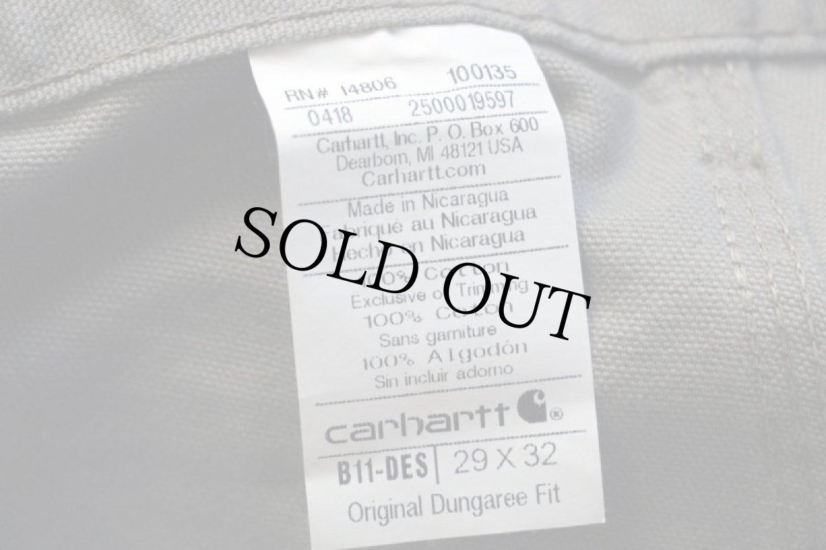 画像6: carharttカーハート ダック地 ペインターパンツ デザート グレー w29 L32 (6)
