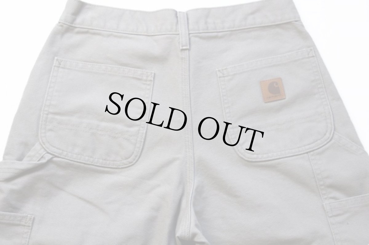 画像5: carharttカーハート ダック地 ペインターパンツ デザート グレー w29 L32 (5)