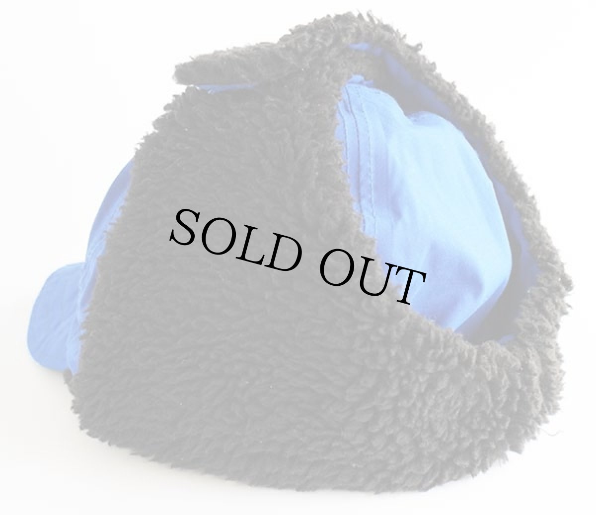 画像3: 90s USA製 Columbiaコロンビア パイル フリースライナー 耳当て付き ナイロンキャップ 青 S/M (3)