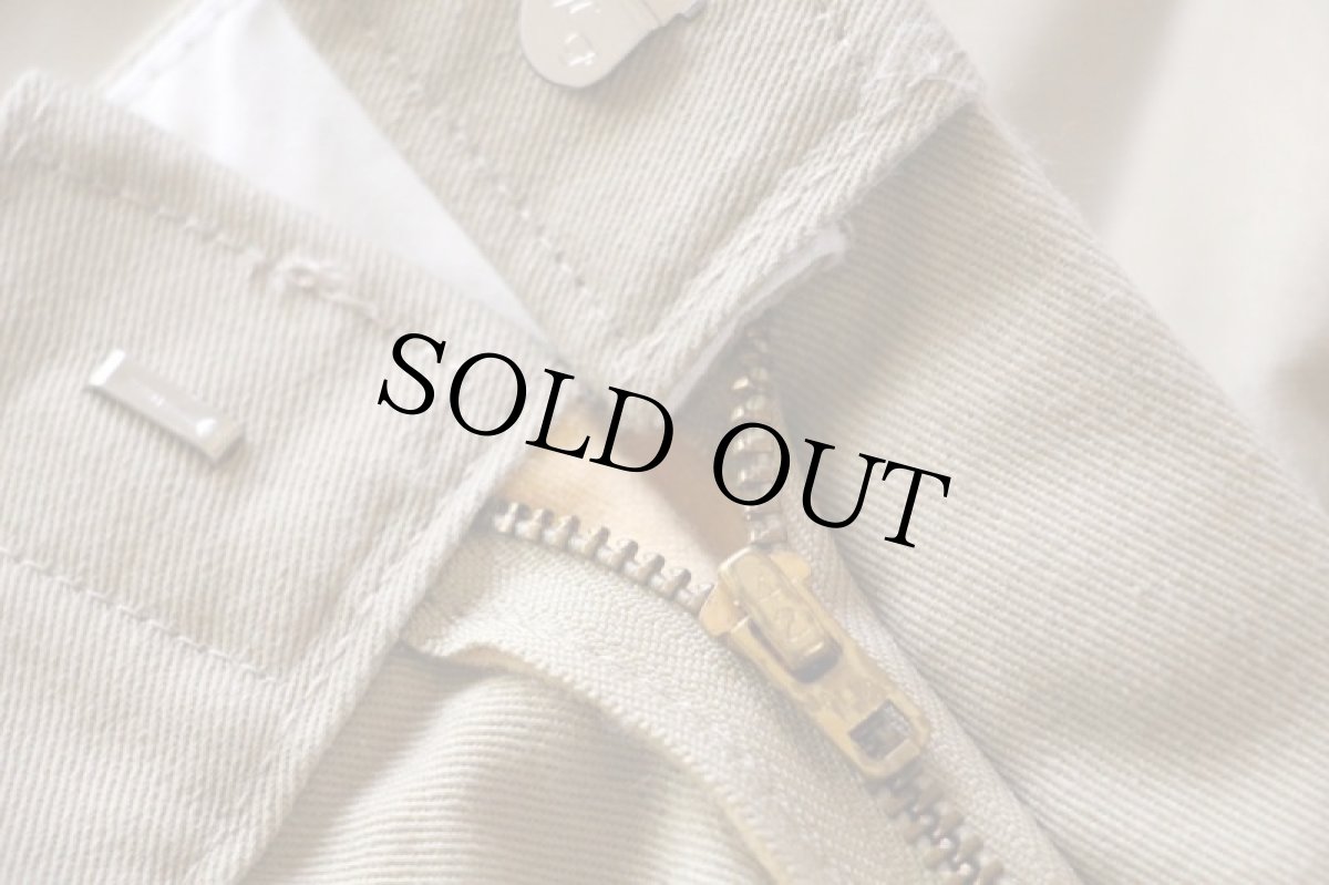 画像8: デッドストック★80s USA製 L.L.Bean コットンライナー チノパン カーキ w34 L31 (8)