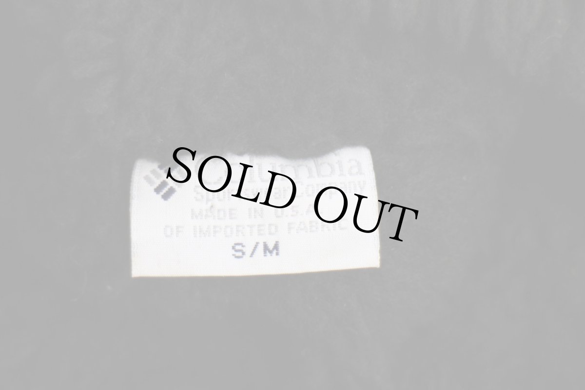 画像6: 90s USA製 Columbiaコロンビア パイル フリースライナー 耳当て付き ナイロンキャップ 青 S/M (6)