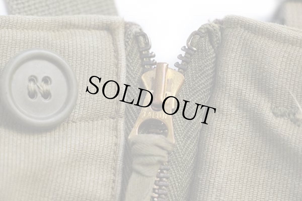 画像6: 40s 米軍 U.S.NAVY N-1 デッキパンツ オリーブドラブ S★オーバーオール (6)