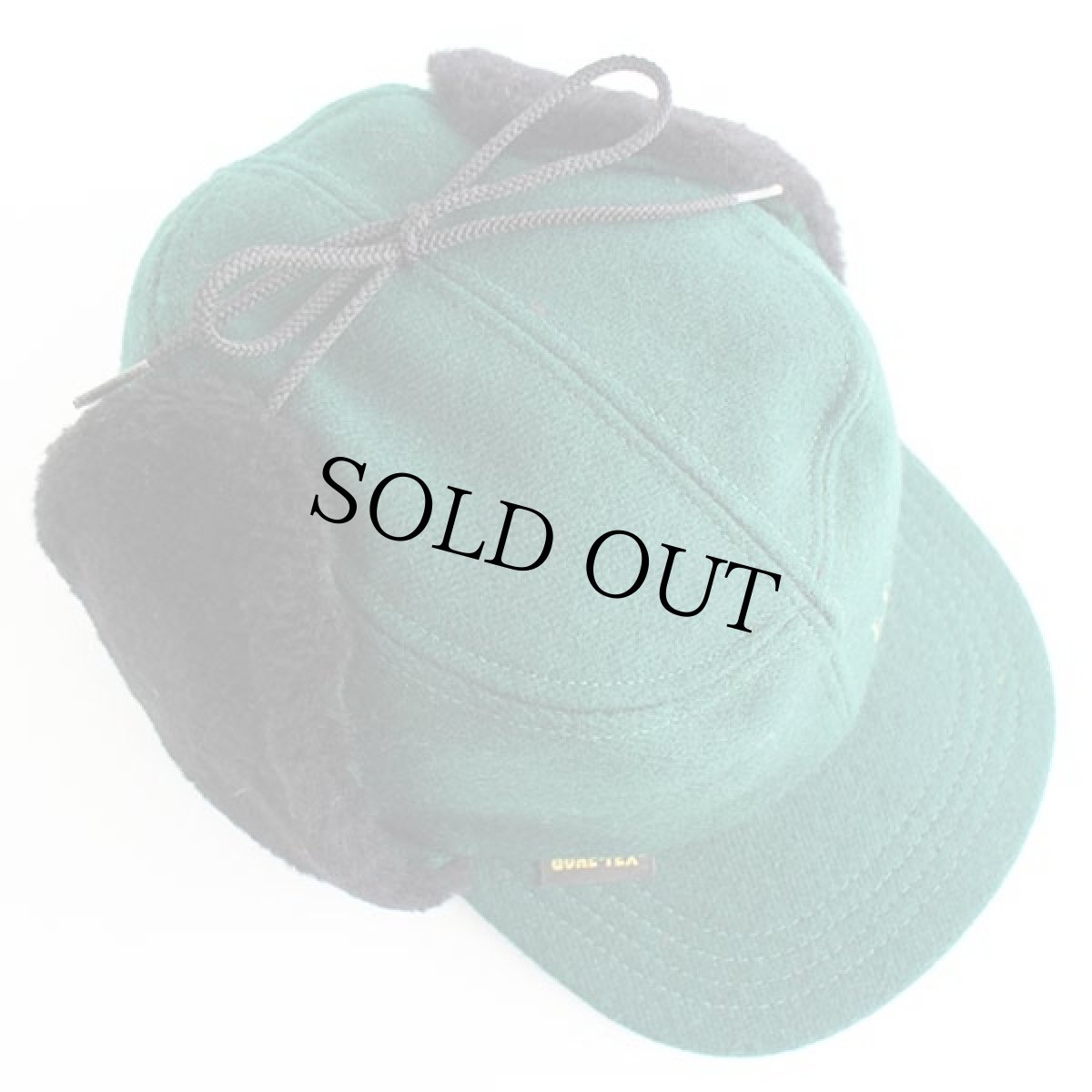 画像4: USA製 L.L.Bean ワンポイント 耳当て付き GORE-TEXゴアテックス ウールキャップ 緑 M (4)