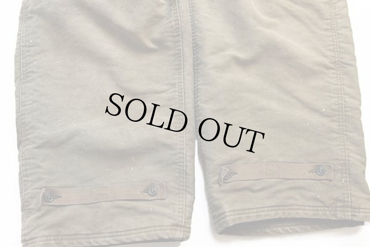 画像9: 40s 米軍 U.S.NAVY N-1 デッキパンツ オリーブドラブ S★オーバーオール (9)