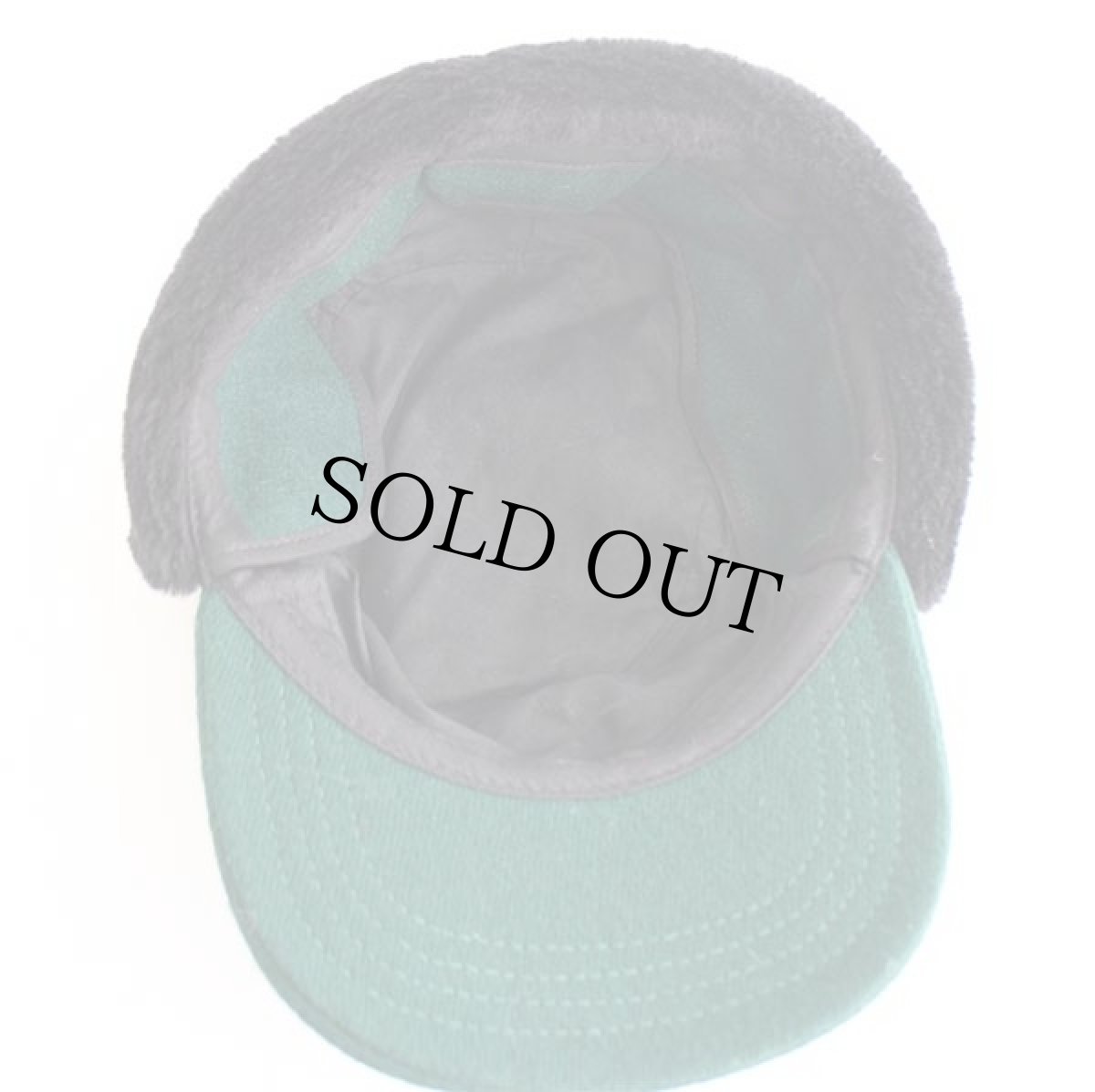 画像6: USA製 L.L.Bean ワンポイント 耳当て付き GORE-TEXゴアテックス ウールキャップ 緑 M (6)