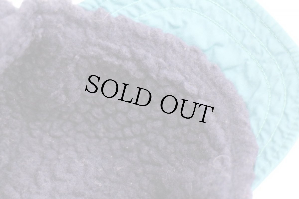 画像7: 90s USA製 Columbiaコロンビア パイル フリースライナー 耳当て付き ナイロンキャップ エメラルドグリーン XXL (7)