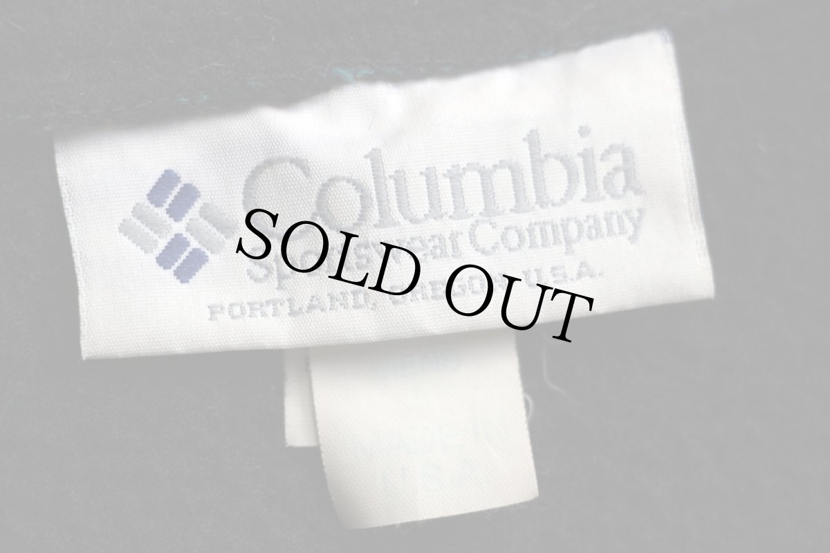 画像4: 90s USA製 Columbiaコロンビア プルオーバー フリース 黒 L (4)