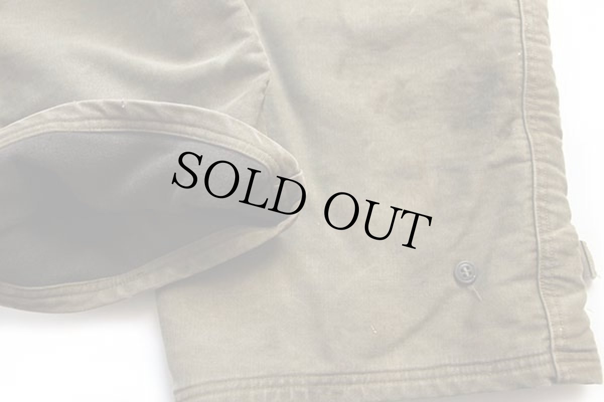 画像10: 40s 米軍 U.S.NAVY N-1 デッキパンツ オリーブドラブ S★オーバーオール (10)