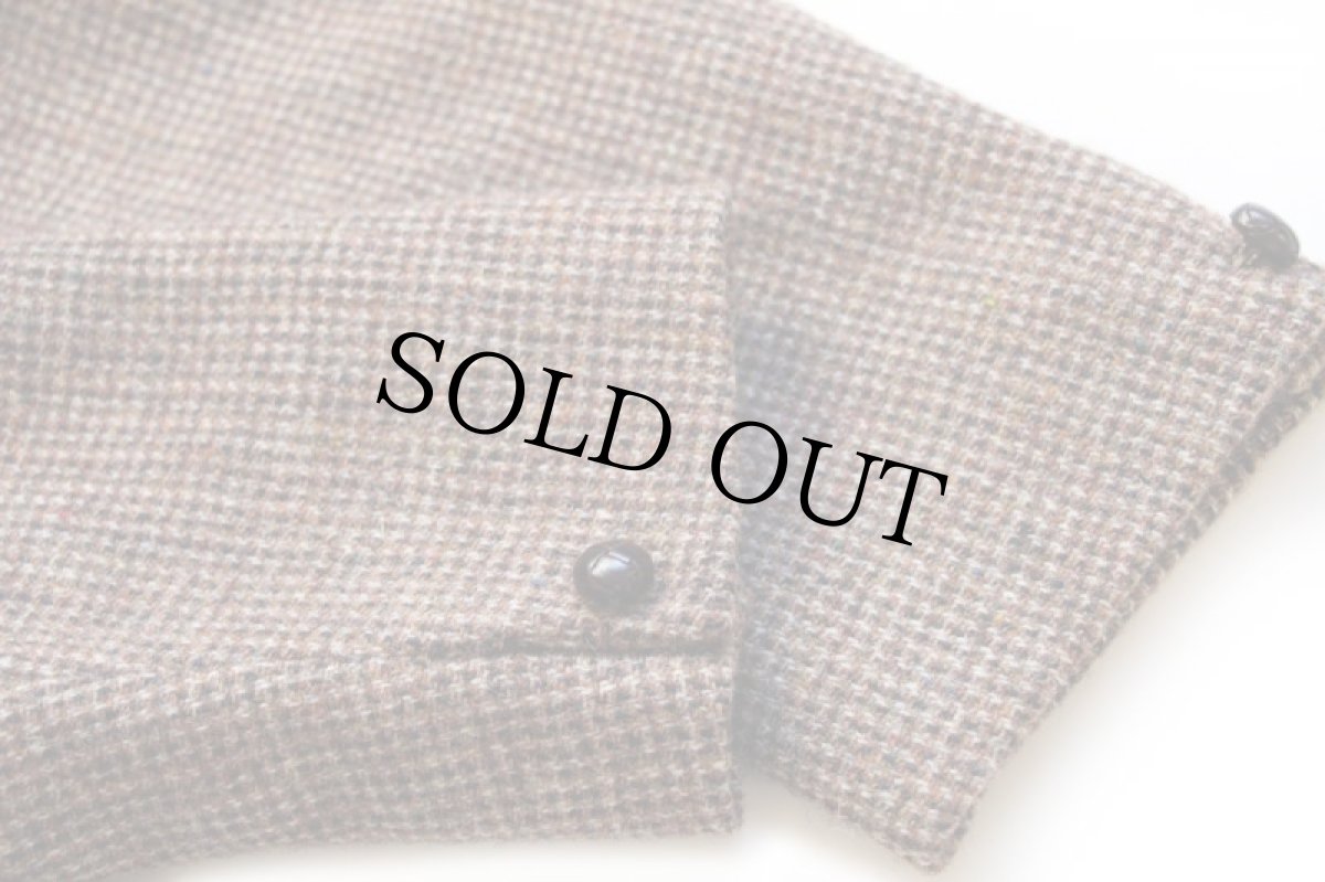 画像6: 英国製 GIMBELS Harris Tweedハリスツイード ウール テーラードジャケット 42L (6)