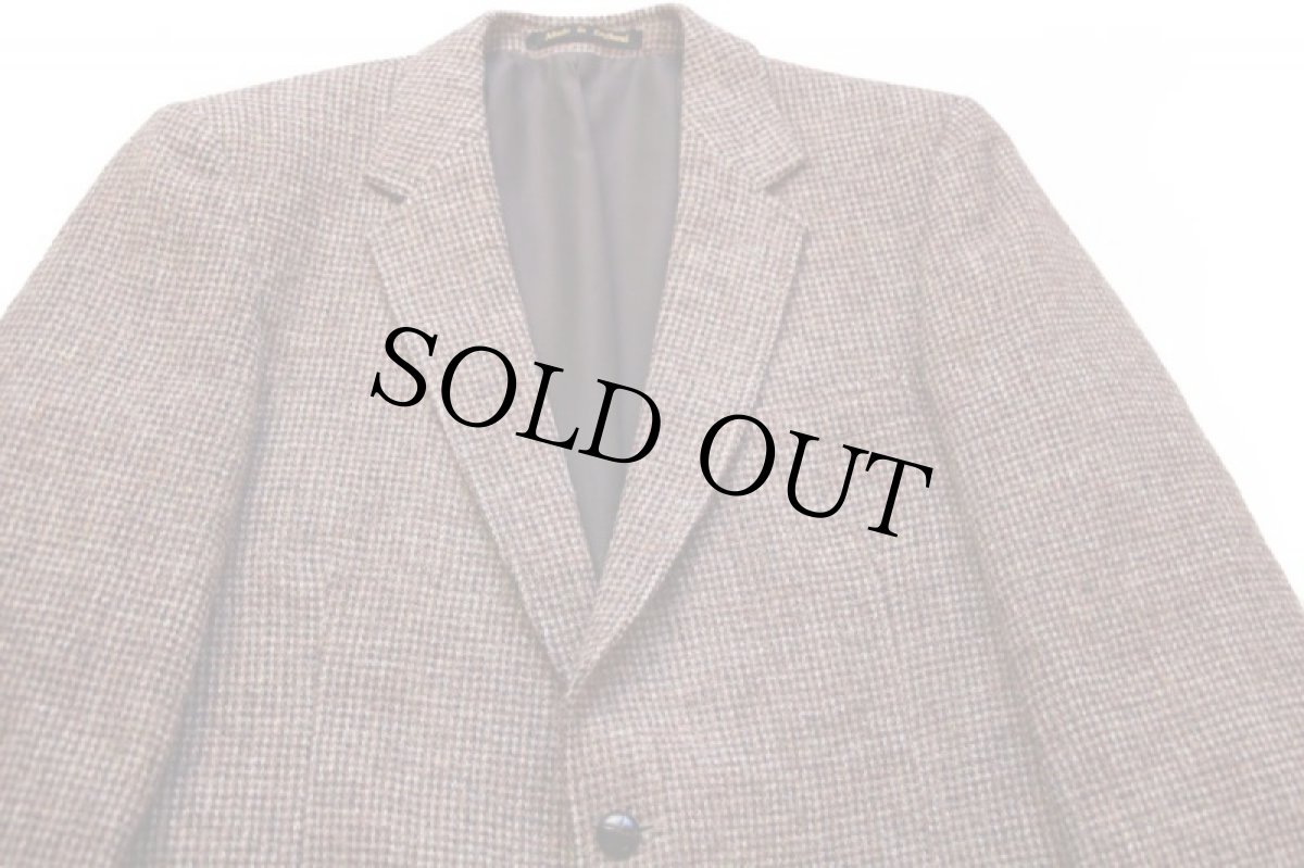 画像3: 英国製 GIMBELS Harris Tweedハリスツイード ウール テーラードジャケット 42L (3)