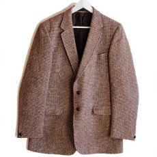 画像1: 英国製 GIMBELS Harris Tweedハリスツイード ウール テーラードジャケット 42L (1)