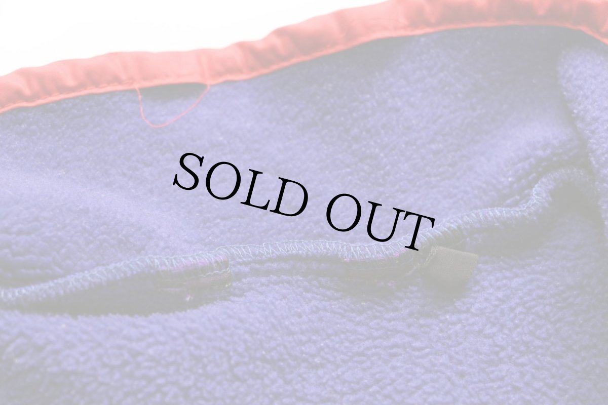 画像4: 80s patagoniaパタゴニア マルチカラー 切り替え フリース スナップT 青紫×黒×赤 M (4)