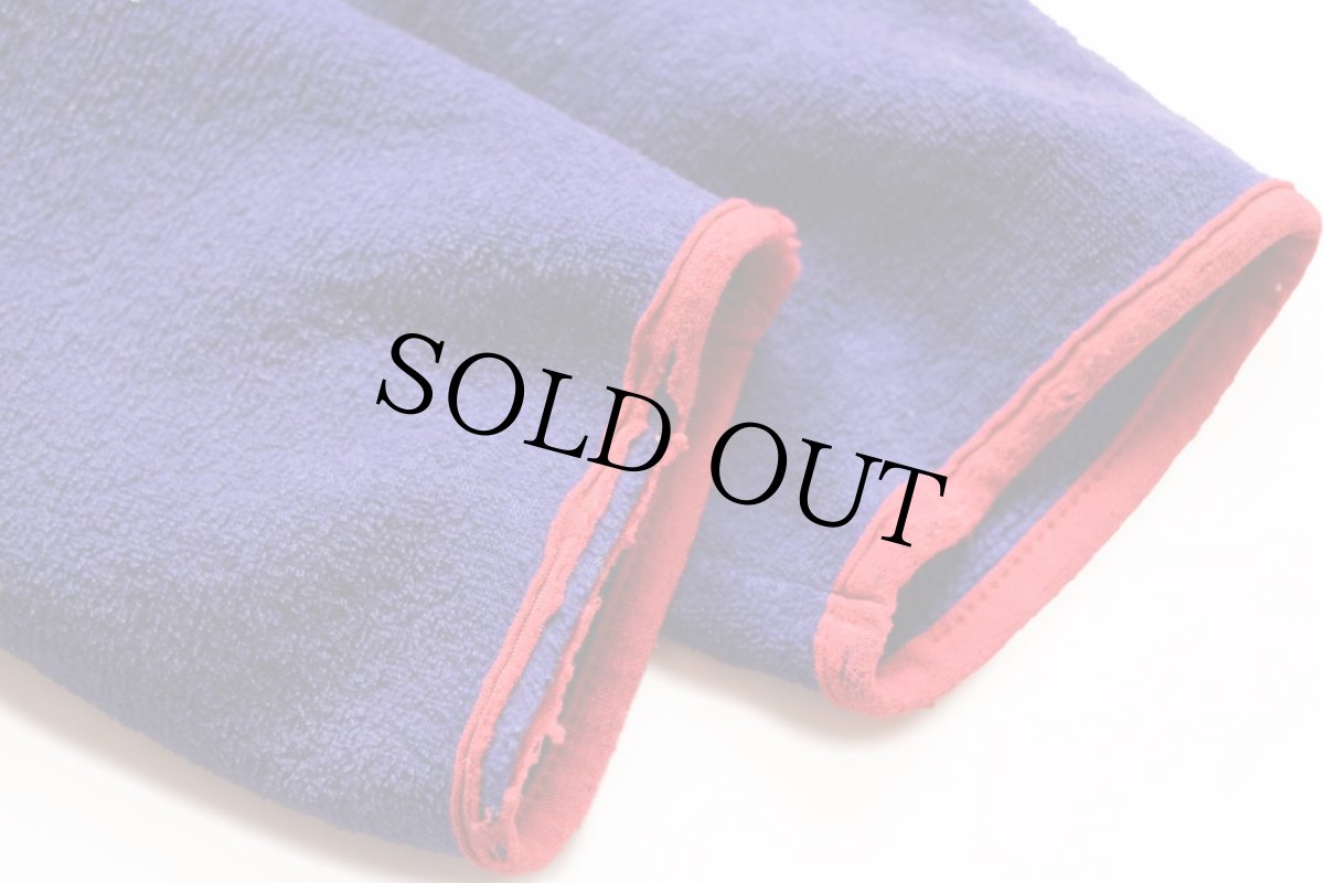 画像6: 80s patagoniaパタゴニア マルチカラー 切り替え フリース スナップT 青紫×黒×赤 M (6)