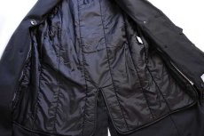 画像7: デッドストック★00s 米軍 U.S.ARMY キルティングライナー付き オールウェザー トレンチコート 黒 6S★レインコート (7)