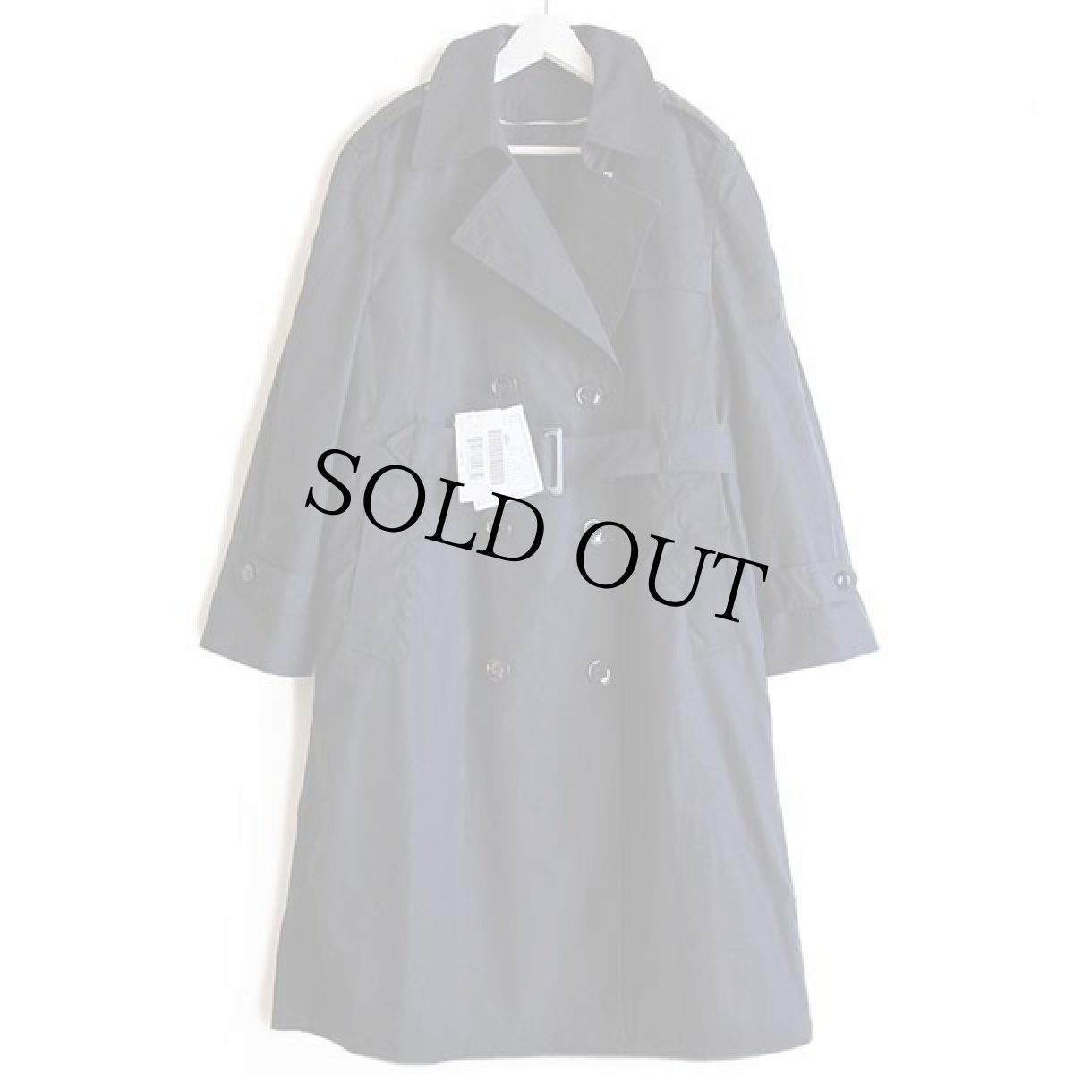 画像2: デッドストック★90s 米軍 U.S.ARMY キルティングライナー付き オールウェザー トレンチコート 黒 14S★レインコート (2)