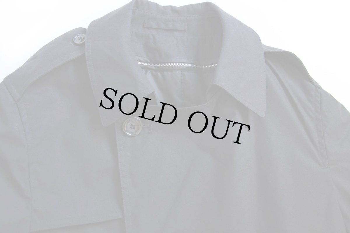 画像4: 00s 米軍 U.S.ARMY キルティングライナー付き オールウェザー トレンチコート 黒 42R★レインコート (4)