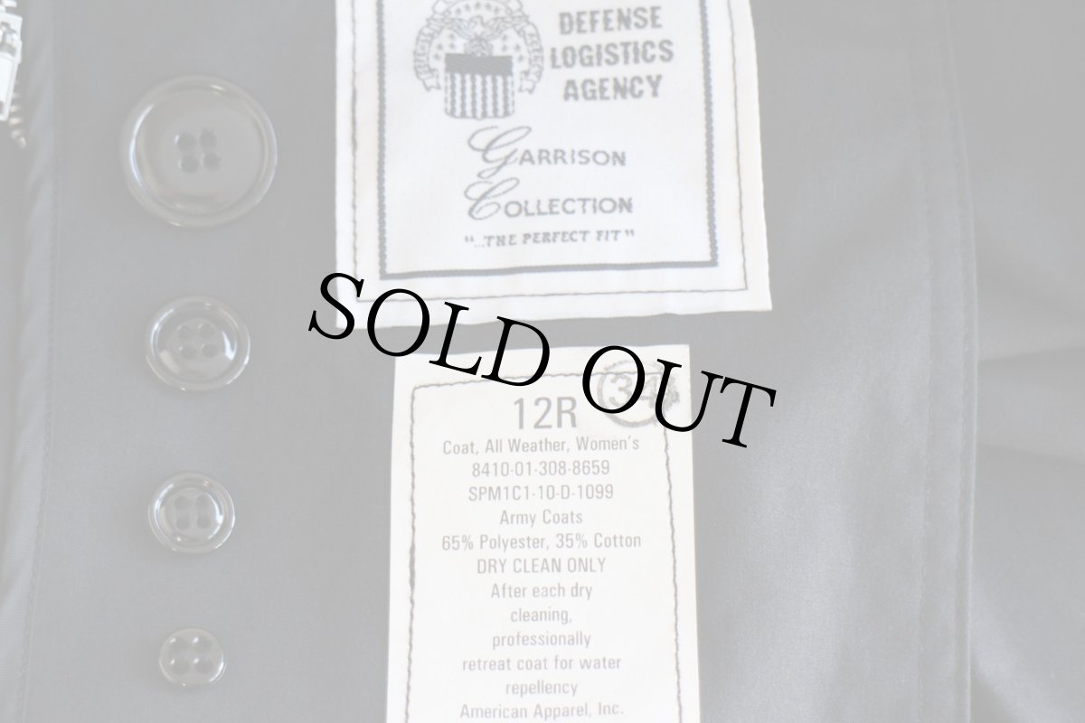 画像5: デッドストック★10 米軍 U.S.ARMY キルティングライナー付き オールウェザー トレンチコート 黒 12R★レインコート (5)